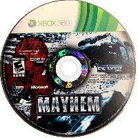 Mayhem 3D Xbox 360 US box art
